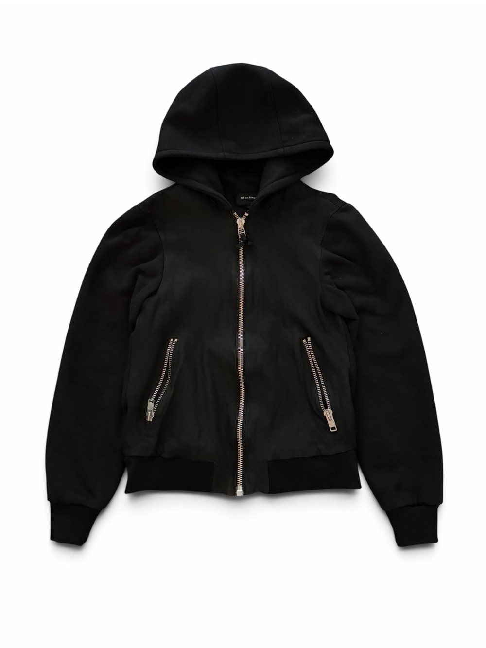 Mackage Black Hooded Zip Jacket